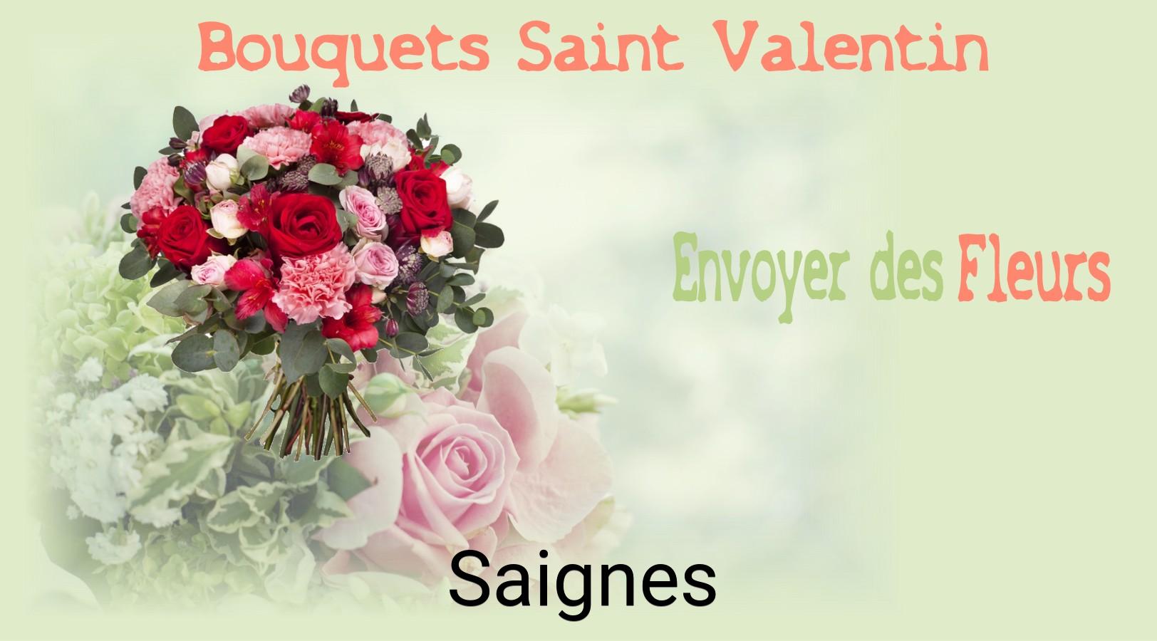 Roses de Saint-Valentin livrées à Saignes